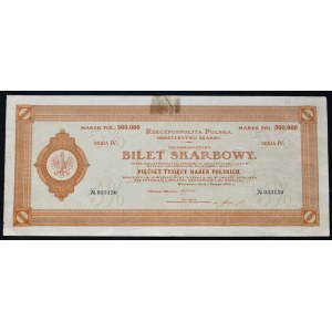 5% Bilet Skarbowy, Serja IV - 500.000 mkp 1923