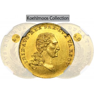 Varšavské knížectví, Dukát Varšava 1812 IB - NGC MS62 - ex. Koehlmoos Collection