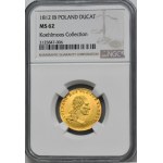 Varšavské knížectví, Dukát Varšava 1812 IB - NGC MS62 - ex. Koehlmoos Collection