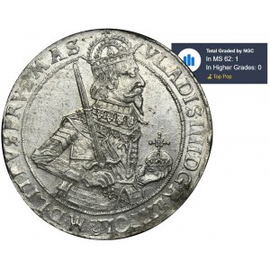 Ladislaus IV Vasa, Thaler Bydgoszcz 1633 II - NGC MS62 - SCHÖN