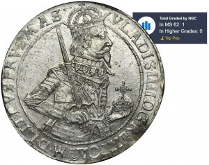 Ladislaus IV Vasa, Thaler Bromberg 1633 II - NGC MS62 - BEAUTIFUL