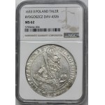 Ladislav IV Vasa, Thaler Bydgoszcz 1633 II - NGC MS62 - KRÁSNY