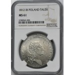 Varšavské vojvodstvo, Thaler Warsaw 1812 IB - NGC MS61