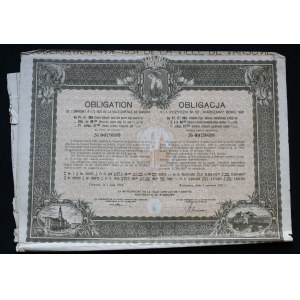 Varšava, 4,5% pôžička mesta Varšava 1931, dlhopis 284 frankov fr.