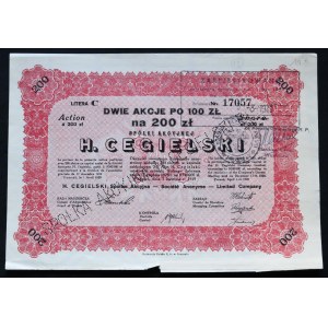 H. Cegielski S.A., 200 zloty 1929