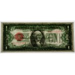 USA, Červená pečať, 1 dolár 1928 - Woods &amp; Woodin - PMG 65 EPQ