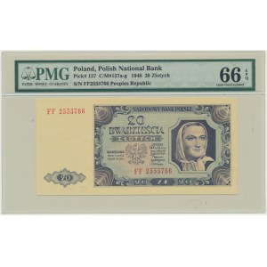 20 gold 1948 - FF - PMG 66 EPQ