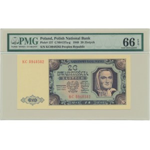 20 złotych 1948 - KC - PMG 66 EPQ