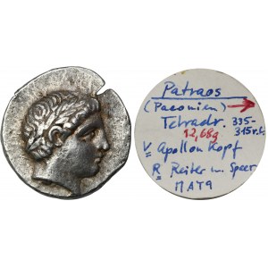 Řecko, Paeonské království, Patraus, Tetradrachma