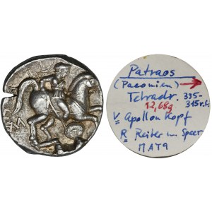 Řecko, Paeonské království, Patraus, Tetradrachma