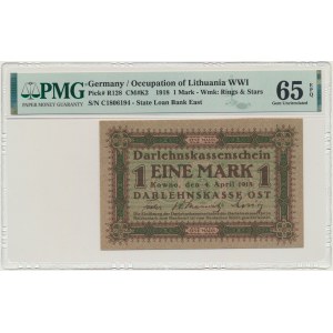 Kaunas, 1 Mark 1918 - C - PMG 65 EPQ