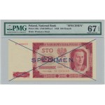 100 złotych 1948 - SPECIMEN - D 123456/789000 - PMG 67 EPQ