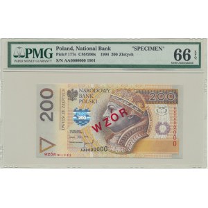 200 gold 1994 - MODEL - AA 0000000 - No. 1901 - PMG 66 EPQ