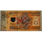 200 Zloty 1994 - MODELL - AA 0000000 - Nr. 1901 - PMG 66 EPQ