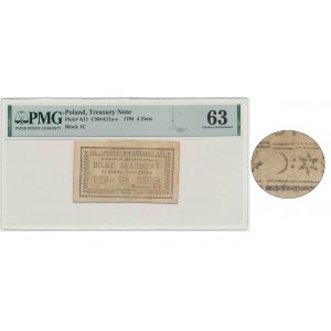 4 złote 1794 (1)(C) - PMG 63 - odwrócony nawias tzw.smutny