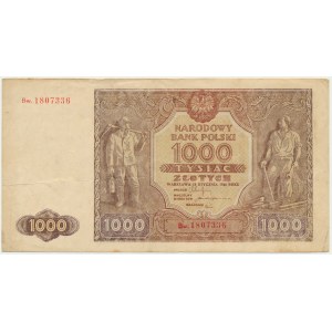 1 000 zlatých 1946 - Bw. - RARE