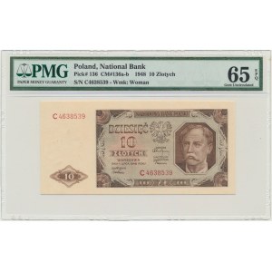 10 złotych 1948 - C - PMG 65 EPQ