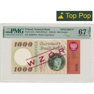 1.000 złotych 1965 - WZÓR - S - PMG 67 EPQ