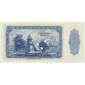 ABNCo, 20 złotych 1939 - SPECIMEN - 00000 -