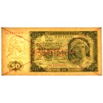 50 złotych 1948 - SPECIMEN - AA 1234567/8900000 -