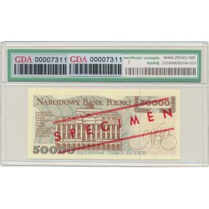 50.000 złotych 1993 - WZÓR - A 0000000 - No.0946 - GDA 66 EPQ