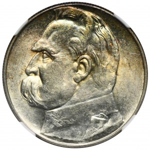 Piłsudski, 10 złotych 1936 - NGC MS60