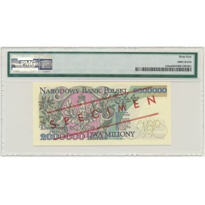 2 Millionen Zloty 1992 - MODELL - A 0000000 - Nr.0961 - mit Fehler Konstitutionell - PMG 64