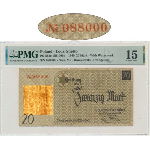 20 Mark 1940 - no.1 with watermark - PMG 15 - RARE