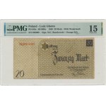 20 Mark 1940 - no.1 with watermark - PMG 15 - RARE