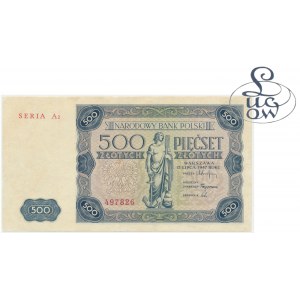 500 złotych 1947 - A2 - Kolekcja Lucow - rzadka seria