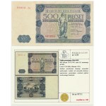 500 zlatých 1947 - A2 - Lucow Collection - vzácná série