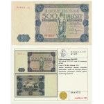 500 złotych 1947 - A2 - Kolekcja Lucow - rzadka seria