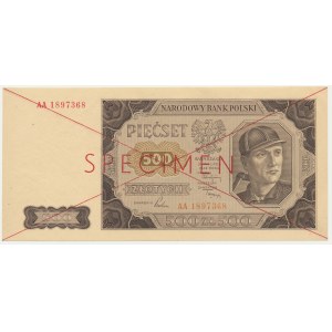 500 Gold 1948 - SPECIMEN - AA -