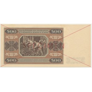 500 Gold 1948 - SPECIMEN - AA -.