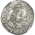 John II Casimir, 1/4 Thaler 1663 HDL - NGC MS63