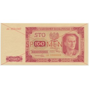 100 złotych 1948 - SPECIMEN - AG -