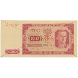 100 zlotých 1948 - SPECIMEN - AG -.