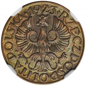 1 grosz 1923 - NGC MS65 BN