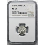 10 halierov 1923 - NGC MS63