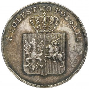 November Uprising, 5 zloty Warsaw 1831 KG - NGC MS61