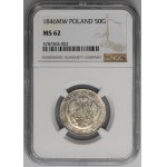 25 kopejok = 50 grošov Varšava 1846 MW - NGC MS62