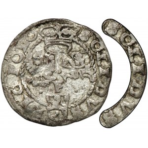 Zygmunt III Waza, Szeląg Wschowa 1599 - EKSTREMALNIE RZADKI, SOLIDVS po obu stronach, ex. Marzęta