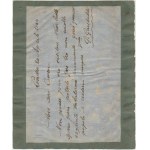 Schatz des befreiten Polen, 10 Zloty (1853) - handschriftliche Nachricht von Giuseppe Garibaldi - SCHÖN und INTERESSANT