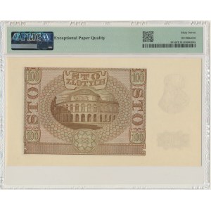 100 złotych 1940 - B - Fałszerstwo ZWZ - PMG 67 EPQ