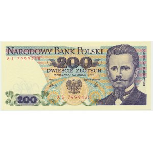 200 zlotých 1979 - AS - prvá séria ročníka - WANTED