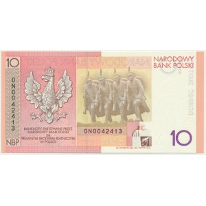 10 złotych 2008 - 90. Rocznica Odzyskania Niepodległości -