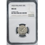 20 pennies 1923 - NGC MS66