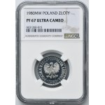 1 złoty 1980 - NGC PF67 ULTRA CAMEO - LUSTRZANKA