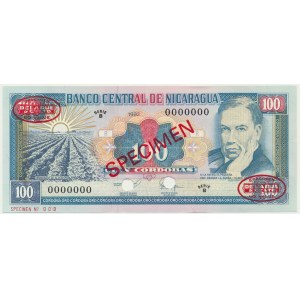 Nicaragua, 100 Cordobas 1992 - SPECIMEN -
