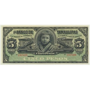 Meksyk, 5 pesos (1912-14)